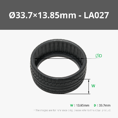 BambuLab Gumijas riepa (4 gab) Ø33.7×13.85mm
